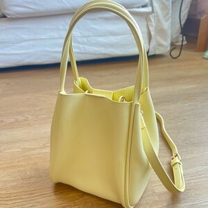 Free People Butter Yellow Shoulder Bag